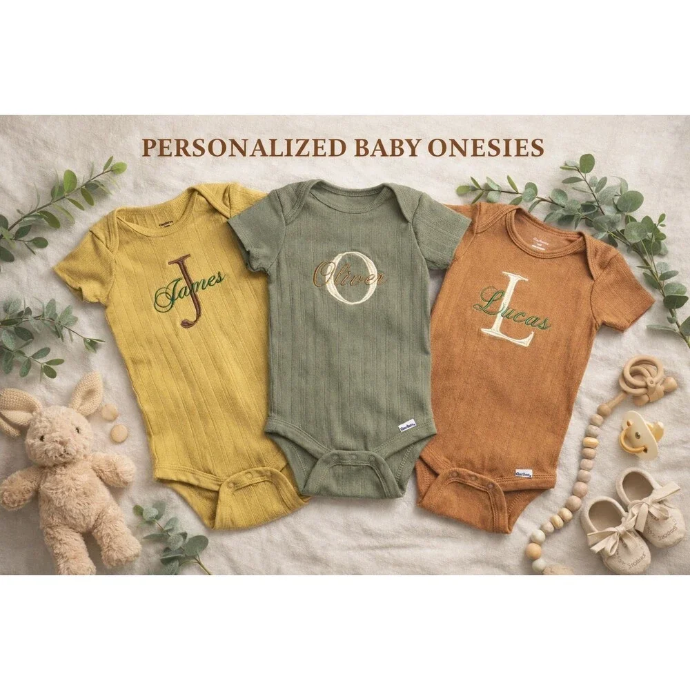 CUSTOM Personalized Baby Onesie Clothes 0 3 6 9 12 Months Newborn NEW Gift Girl